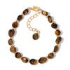 Damen Armband Unregelmäßige Natursteinperlen Verstellbare Länge Armband Bequem zu tragen Handgelenk Vielseitiges Accessoire