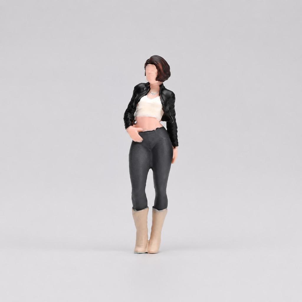 Miniature Figurine of a Woman Realistic Small for Dioramas