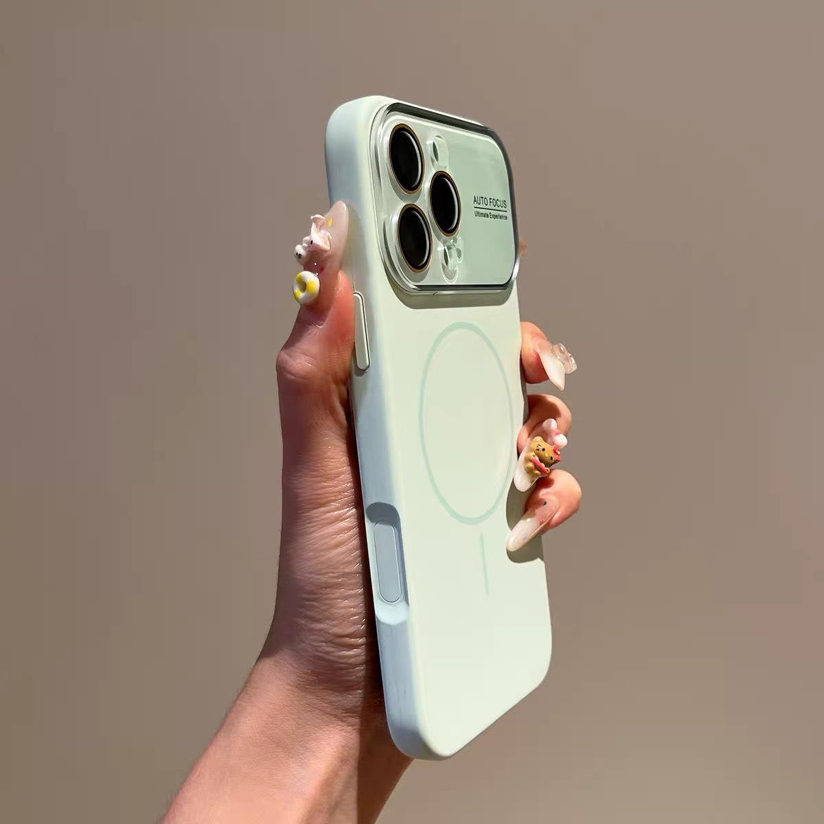 

iPhone 17 Liquid Silicone Magnetic Case with AI Button & Ring Holder for Apple 16, Drop-Proof Design iPhone 15 Pro