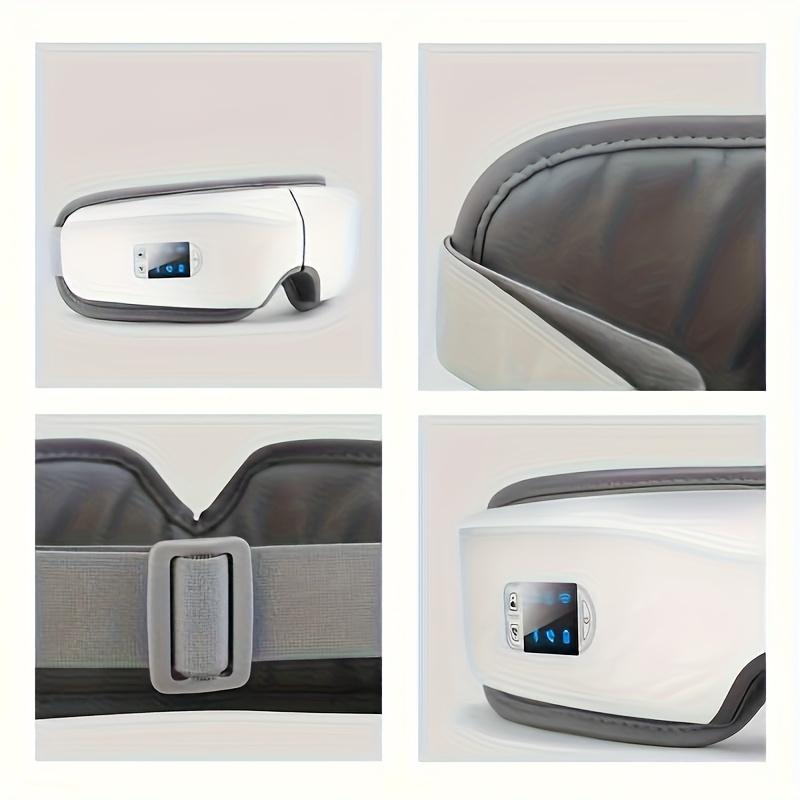 4D Intelligent Eye Massager with Pneumatic, Vibration And Heat Compress Massage,Five Comfortable Modes, Portable Eye Machine for Relaxation & Stress