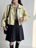 LUXI French Design Silk Tie-Up Collar Elegant Women's Spring Top