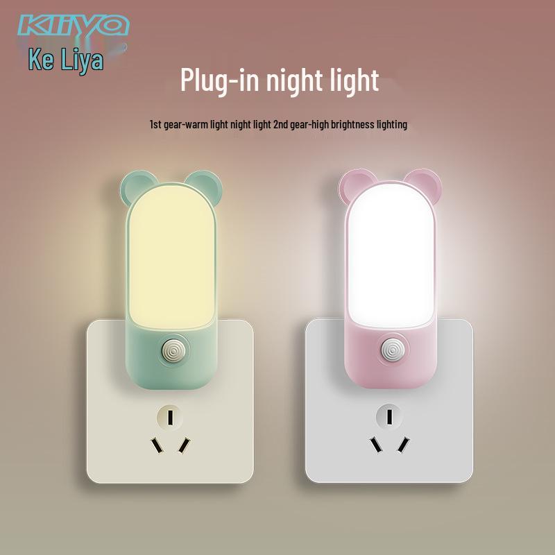 Keleya Two-Level LED Night Light: Perfect for Nighttime & Breastfeeding, Bedroom Bedside Sleep Companion