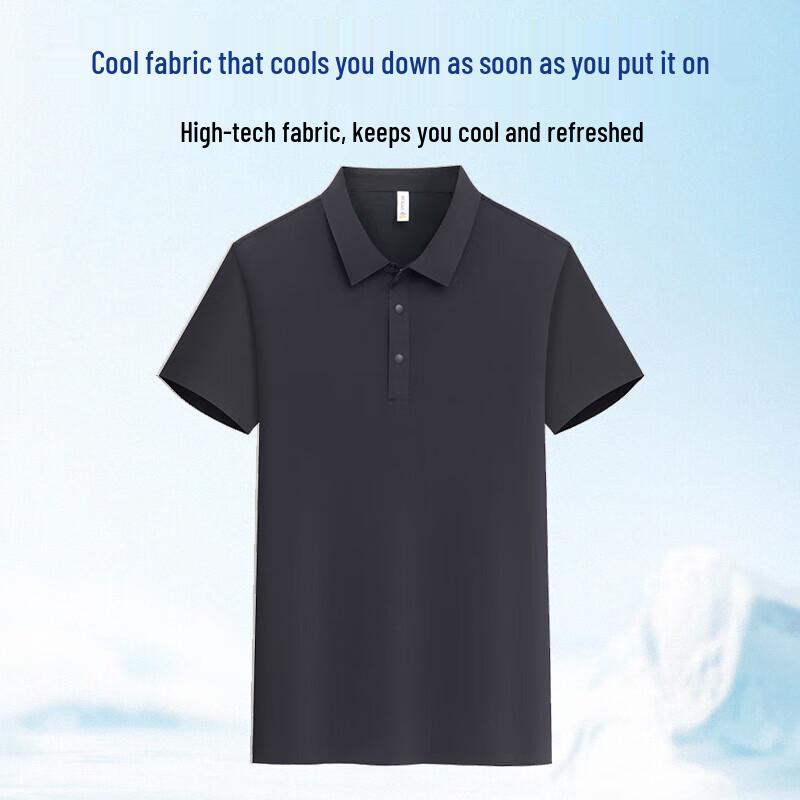 Ice Silk Short Sleeve Work Polo Shirt 3XL