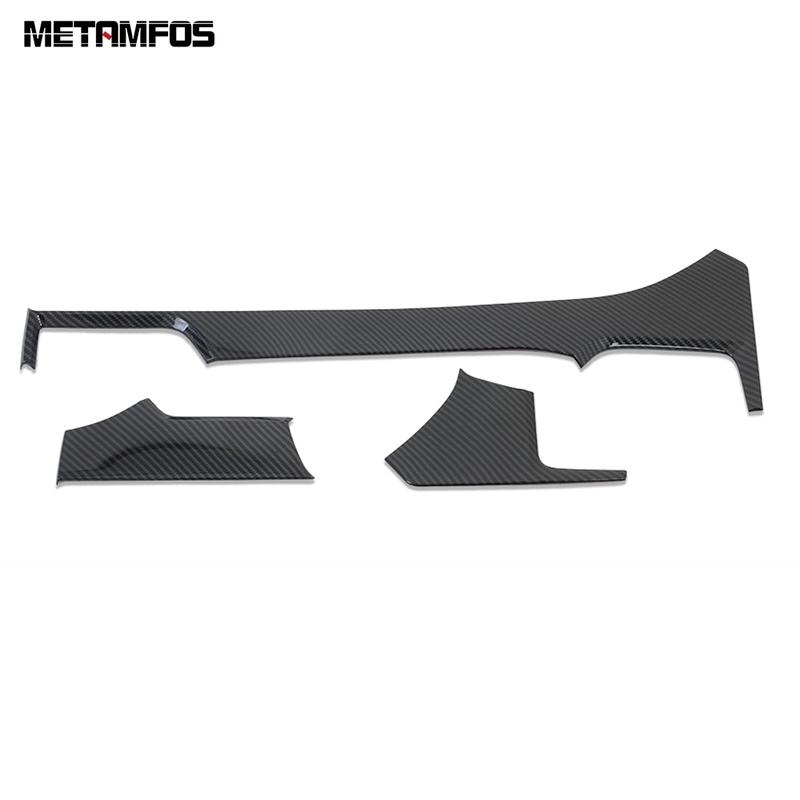 Center Console Dashboard Panel Strip Molding Trim For Tesla Model X 2016-2018   Carbon Fiber Accessories Car Styling