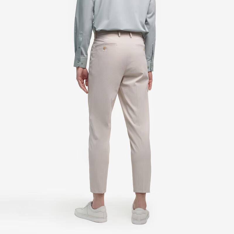 

K-Boxing Men s Business Casual Draped Cropped Pants 36