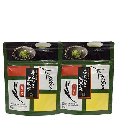 Wakoen Coarse-Ground Genmai Tea (30g X 2 Bags) Japanese Tea, Kagoshima Tea, Powdered Green Tea, Powdered Brown Rice, Sencha, Instant Cold Brew,