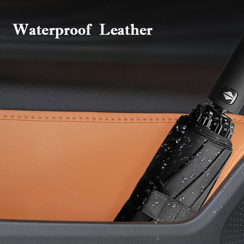 For Chery Tiggo 9 2026 Car Door Slot Storage Box Leather Protective Pad Cover Glove Box Storage Barrel Interior Accessories