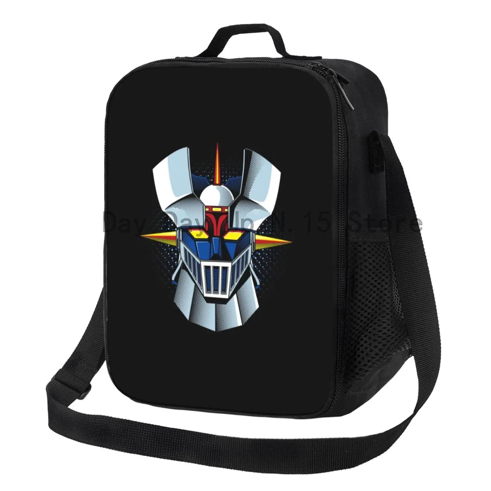 

Goldorak Grendizer Actarus Изолированная сумка для обеда для женщин UFO Robot Goldrake Thermal Cooler Lunch Tote Beach Camping Travel 26.5x20x11.5CM армия зеленый