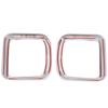 ABS Silver For Land Rover Defender 90 110 2020-2026 Car Exterior Mirror Rain Eyebrow Frame Decorative Sticker Car Accessories