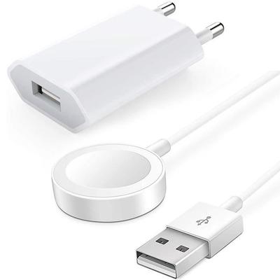 Hálózati töltő + USB töltőkábel Apple Watchhoz - BOOLING - Fehér - Minden modellel kompatibilis