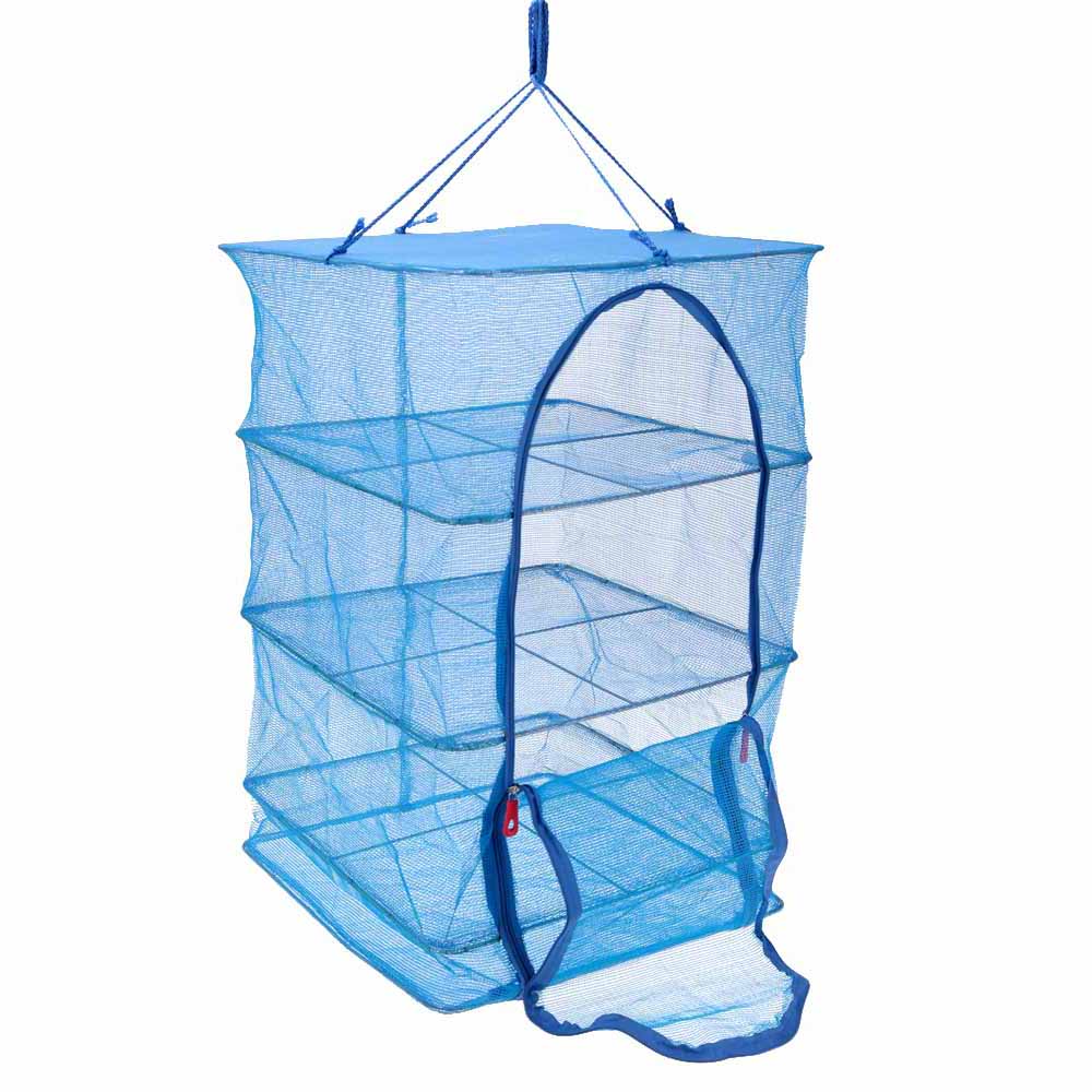 40 * 40 * 65cm 4 Layers Vegetable Fish Dishes Mesh Hanging Drying Net
