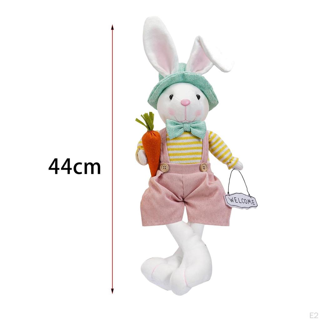 Easter Animal Doll Desktop Ornament ,Desk Table Decor ,Cartoon Bunny Figure for