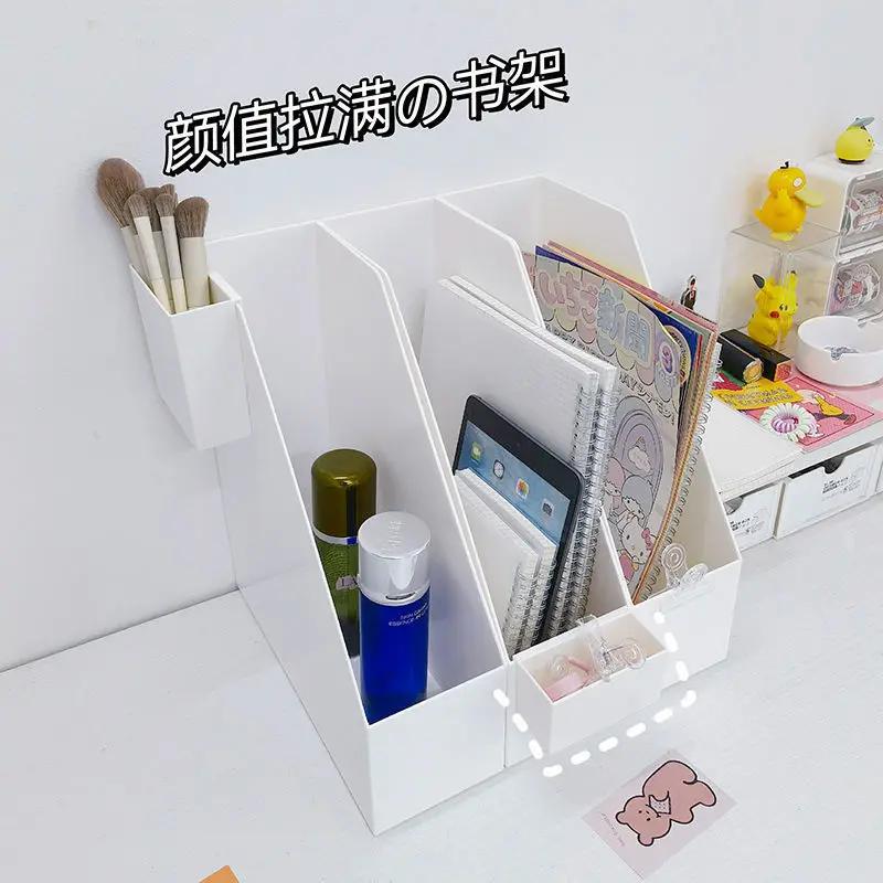 Desktop Storage Box Study Bedroom Stand Table Sorting Storage Book Student Dormitory Desktop Bookshelf