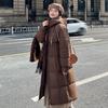 New Long Over-knee Cotton-padded Clothes, Maillard-colored Bread Clothes, Loose Large-size Cotton-padded Jackets, Down Cotton-padded Clothes for Women