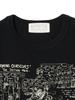 BEAMS BOY S/S TEE SUGAR CANE 1920s CARTOON T-SHIRT "AMONG OURSELVES" Women's BLACK S