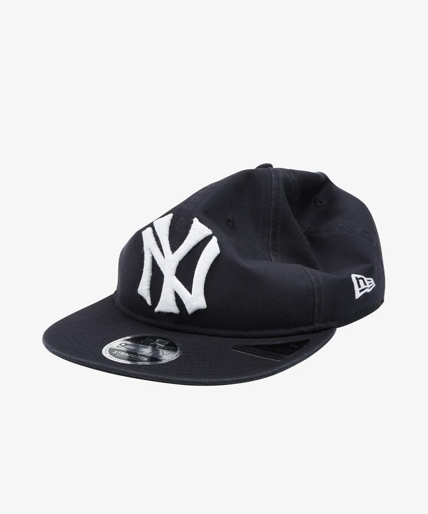 NEW ERA Mlb Cooperstown New York Yankees Big Logo Retro Crown Strapback Navy