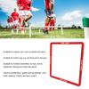 5 Pcs Agility Training Rings Multifunctional Quadrilateral Physical Speed Training Rings for Basketball Football Red