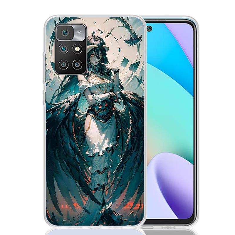 Albedo Overlord Anime Phone Case For Xiaomi 14C 13C 12C 13 12 10 10A 10C 9 9A 9C 9T 8 8A 7 7A 6 6A K70 Pro K60 K40 K20 14C 13C 1