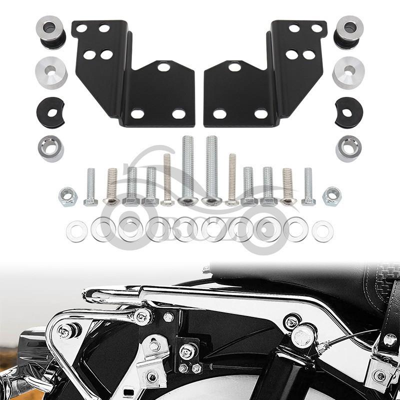Harley-Davidson Touring Rear Rack Mounting Kit With Backrest Support Bracket FLHT FLHR 1997-2008