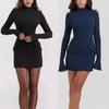 Amazon's New Fashionable and Sexy Spice Girl Hip Skirt, Elegant and Slim Long-sleeved Dress Women's Clothing