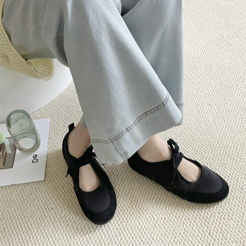 IPPEUM  Ballet Flats For Women 2025 New Round Toe Soft Ballerina Shoes