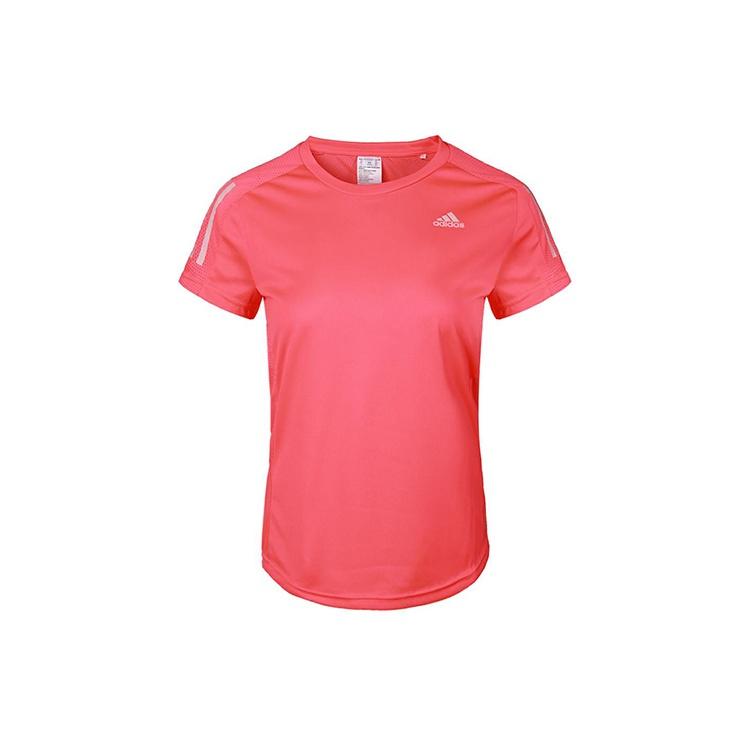 (WMNS) adidas Own The Run Tee Casual Sports Round Neck Breathable Short Sleeve Red Women s FT2404 M