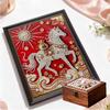 Crystal Pearl Painting 5D DIY Frame Decoration Painting White Horse Home Wall Decoration Transparent Pearl Gemstone Painting Picture Art Crafts