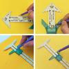 5-in-1 Sliding Gauge With Nancy Measuring Sewing Tool Patchwork Tool Ruler EX