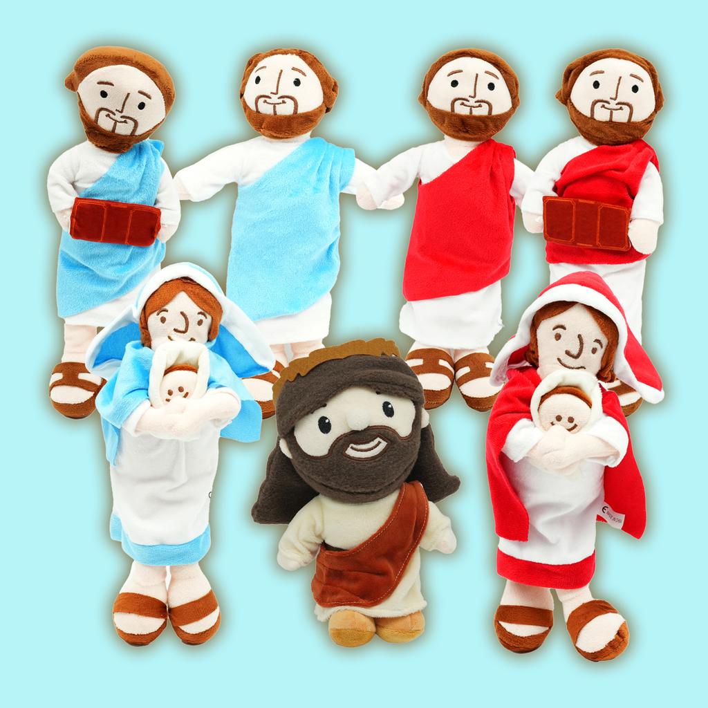 TreasuringU Neue Jesus Plüschpuppe Cartoon Maria Stofftier Weiches Araber Plüschtier Heimdekoration Kindertag Geschenk