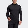 Adidas Golf Fleece Long Sleeve Polo Shirt Men tops Black FS6850