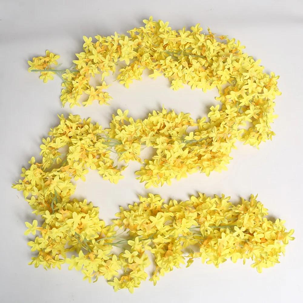 Multicolor Lilac Artificial Flower Flower Wreath DIY Simulation Flower Vine Photo Props Ornament Faux Flower Party Supplies