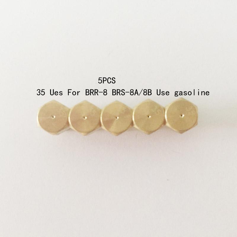 Duză de rezervă BRS 5 bucăți pentru echipament de camping cu aragaz cu ulei BRS-12A BRS-8 30# 33# 35# accesorii pentru aragaz cu gaz