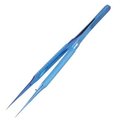 BT11 Ti Alloy 0.15mm Pointed Straight Repair Tweezers for Microscope Fingerprint Fly Line
