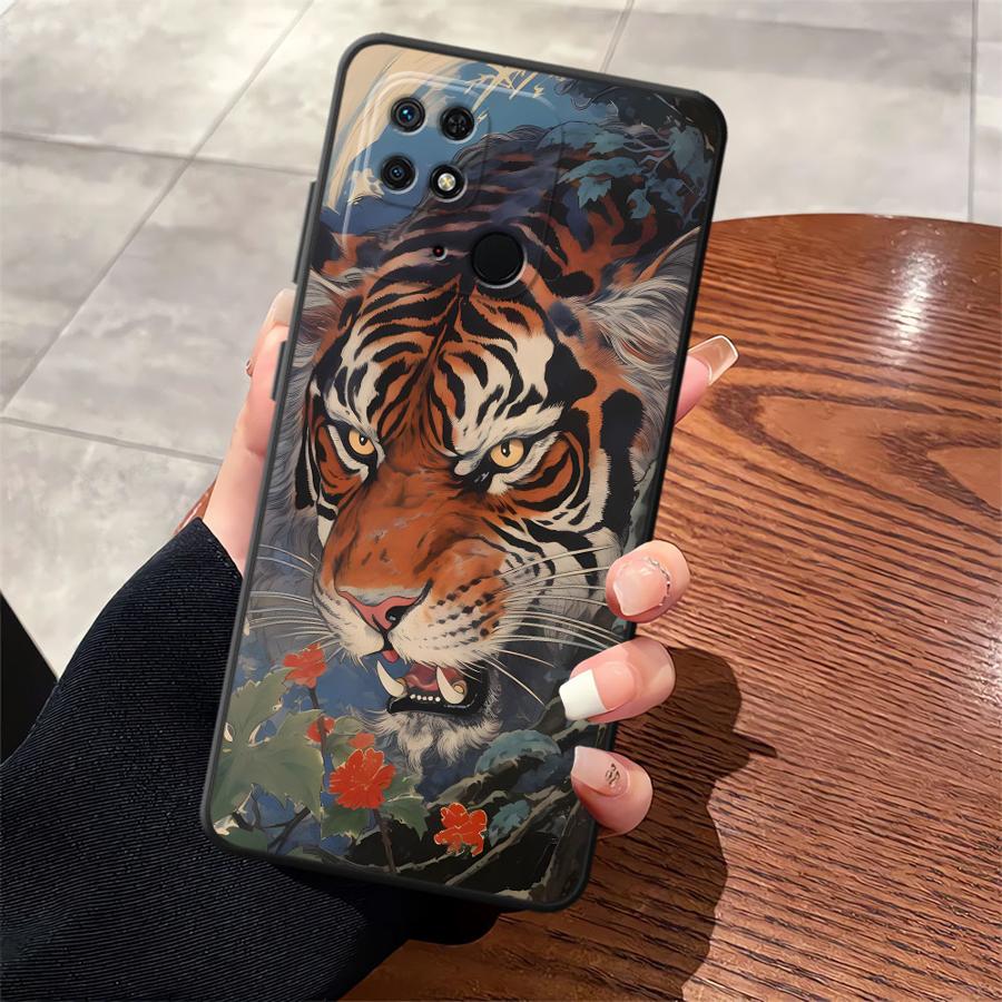 Funda Phone Cover Case for Xiaomi Redmi K40 K80 Pro 10 A3 12C A4 A1 A2 Plus A5 13C 9 14C Cool Animal Tiger Lion