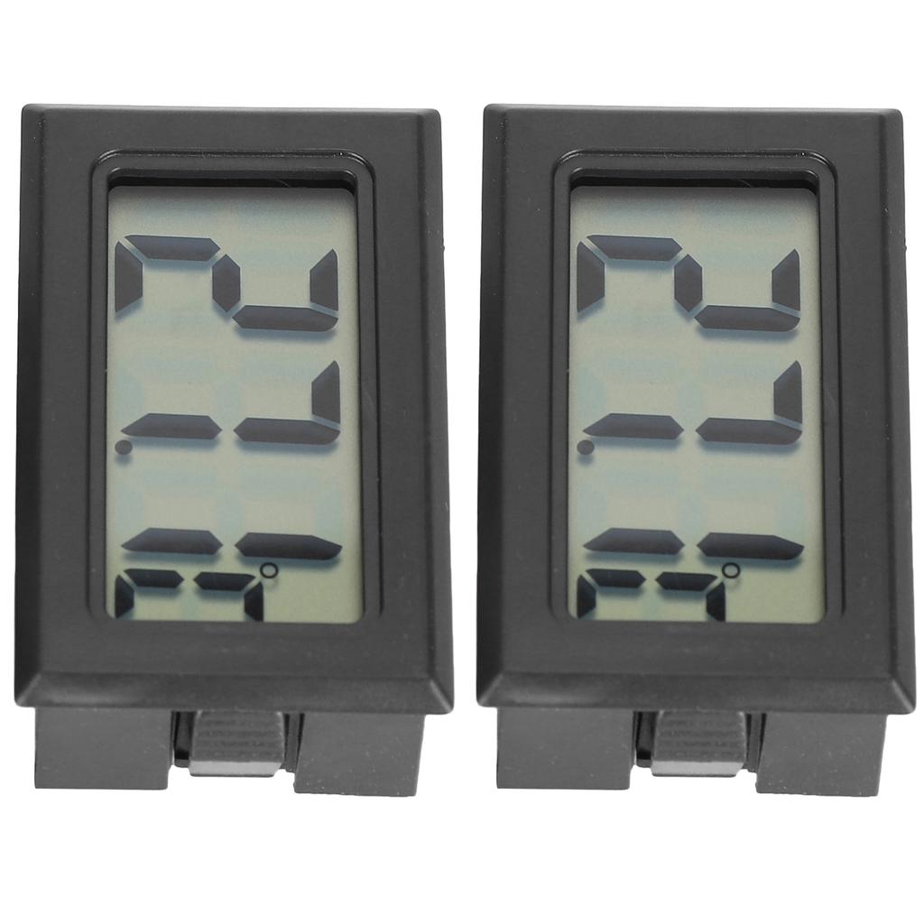 2Pcs Fish Tank Digital Thermometer Aquarium Temperature Gauge Monitor with Probe