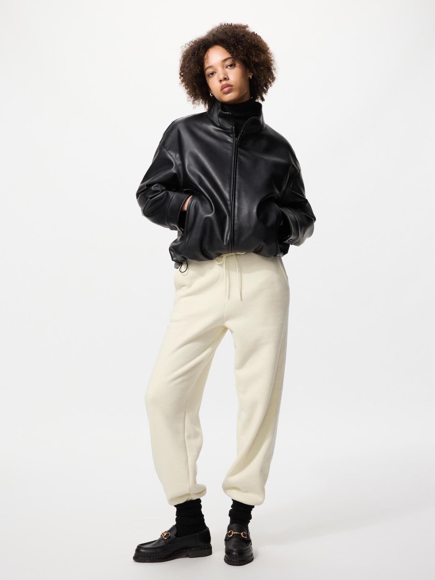 

Uniqlo Флисовые брюки Easy удлиненной длины 01 OFF WHITE/XS