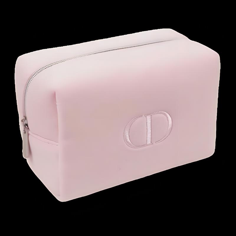 DIOR simple style space cotton cosmetic bag pink 14x7.5x10cm розовый