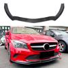 3PCS Front Bumper Lip High Strength ABS Bumper Lip Spoiler Body Kit for CLA-Class C117 Facelift Standard 2016-2019