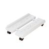Black White Mobile CPU Stand Adjustable Under Desk CPU Holder Practical Ventilated PC Rack  Office