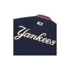 MLB Basic Logo Series New York Yankees Geometric Pattern Logo Embroidered Baseball Jacket Unisex jackets Blue White 3AJP38016-00NYD