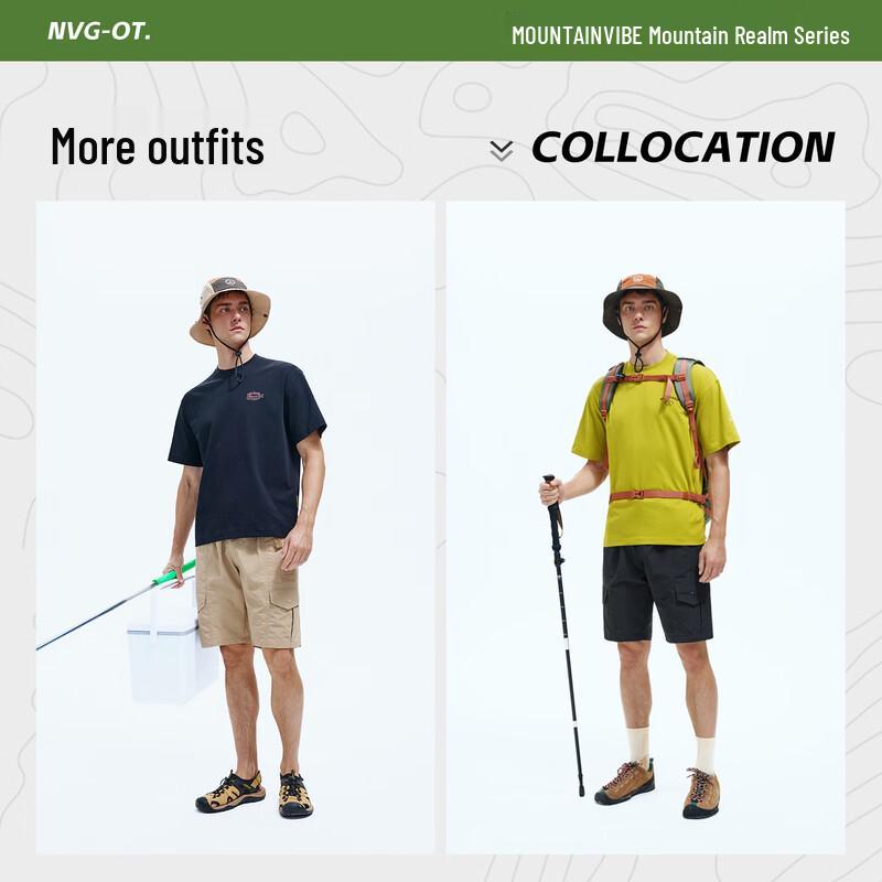 NVG·YOUNG Men's Lightweight Breathable Outdoor Cargo Shorts