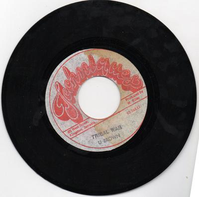 7inch Record U BROWN - Tribal War NONE Techniques Jamaica Reggae, Ska & Dub Used