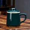 Ceramic Water Cup Teacup With Lid Office Cup Gift Box White Porcelain Cup With Filter Liner Gift