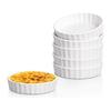 5 Oz Creme Brulee Ramekins, Round Fluted Quiche Dishes Tart Pan, Oven Safe Ramekins for Baking, Souffle, Ramekins 12Pack