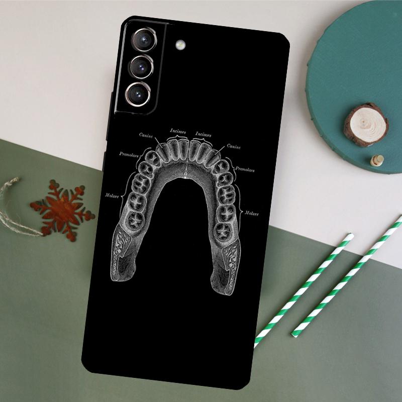 The Dentist Tooth Phone Case For Samsung Galaxy S25 S20 S21 S22 S23 S24 S26 Ultra S10 Plus S25 FE Back Cover