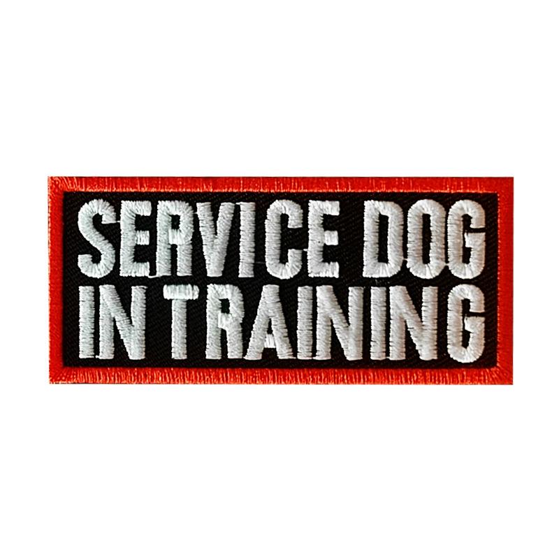 Pet Velcro Carrier Letter Embroidery Conspicuous Notice Badge Dog Supplies Decor