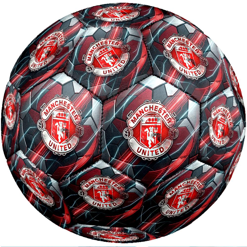 Manchester United Thema Fußballball Größe 5 Fußballball Weiche Haptik Professioneller Trainingsfußball für Outdoor-Sportarten