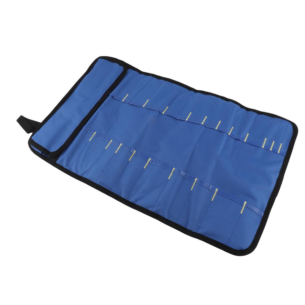 Chef Tool Roll Bag Oxford Cloth Portable Fork Tool Case Holder Pouch with Handle for Culinary Traveling