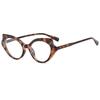 New Cat Eye Glasses for Women Fashionable Anti Blue Light Decoration Casual Eyeglass Retro Transparent Computer Eyewear