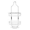 Metal Iron Wall Mounted Bathroom Basket 2 Layer Punch   Bathroom Shelves Toilet Accessories